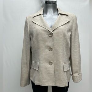 EVAN PICONE ~ Elegant Cream Women's Blazer